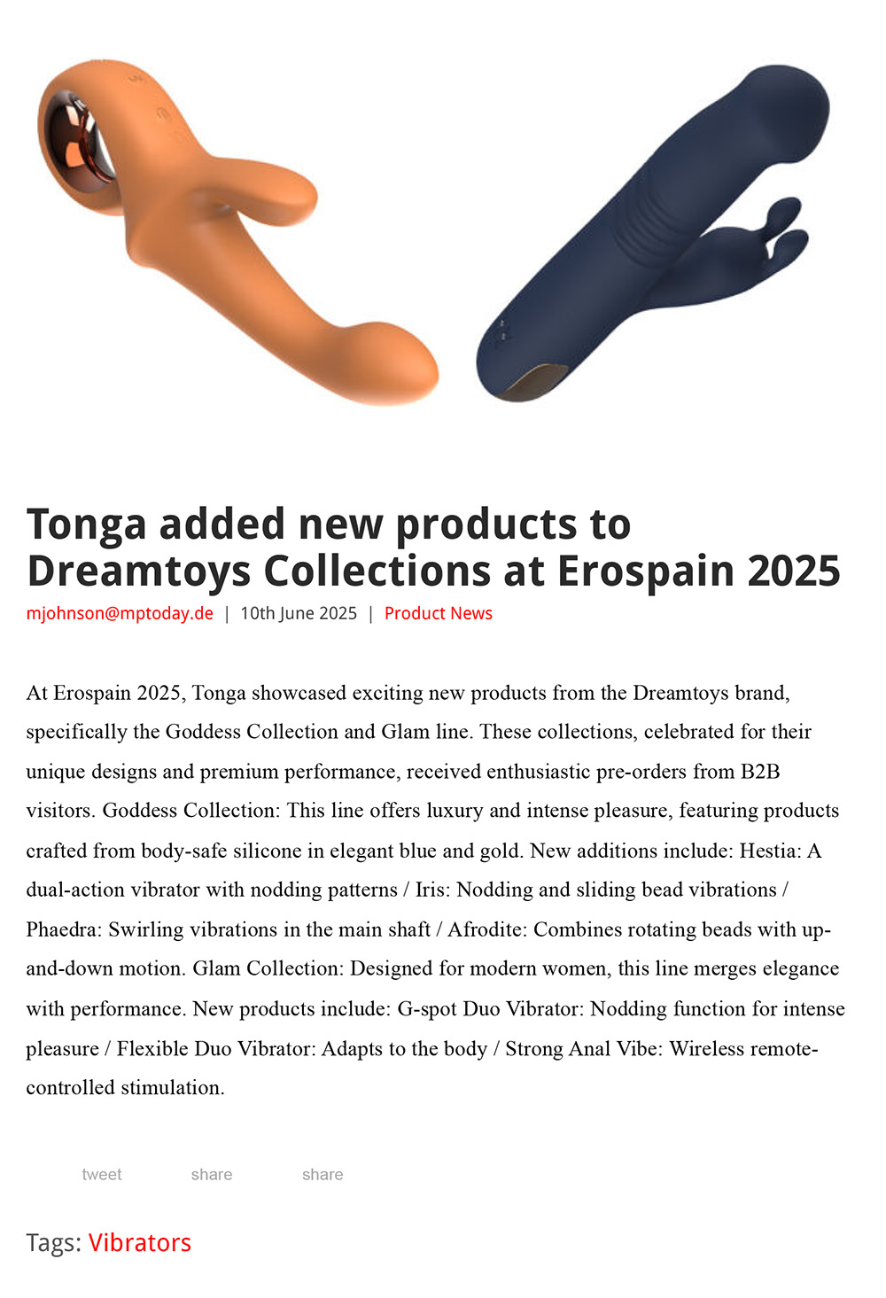 2025-06 EAN Online - Dreamtoys Glam and Goddess Collection